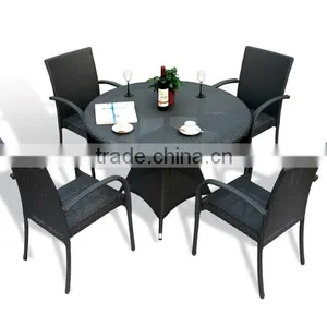 High Quality Outdoor Furniture Hotel Wicker Rattan Dining Table and Chair(8014T) thumbnail-5