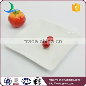 New Product Square Shape White Catering Ceramic Plate thumbnail-3