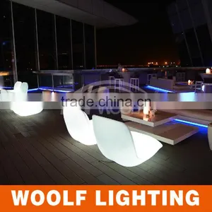 Modern Indoor and Outdoor Hotel and Bar Used Leisure LED Light Up Sofa Furniture thumbnail-1