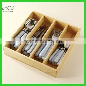 Wooden Tableware Box Wooden Utensil Box thumbnail-1