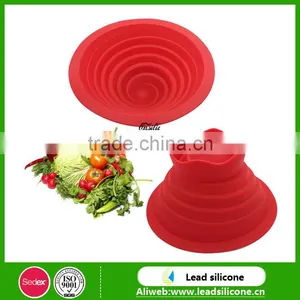 Multi-function Kitchen Must Have Silicone Preparation Bowls Set, Food Preparation Bowls, Folding Kitchen Silicone Pinch Bowls thumbnail-1