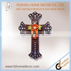 Wall Metal Cross Pendants With Mini Decoration thumbnail-1