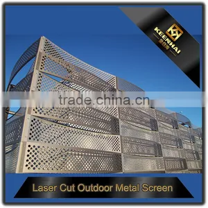 Outdoor Aluminum Decorative Laser Cut Corrugated Fencing Panels thumbnail-1