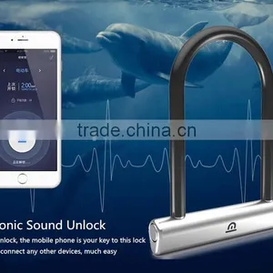 New Multifunctional Ultrasonic U Lock Smart Mobile Control Anti-theft Lock For Electric Verhicles/Motorcycles/Scooters/Bicycles thumbnail-2