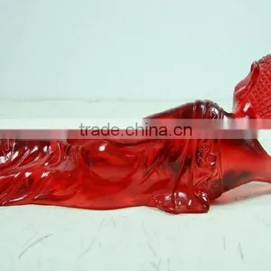 Southeast Asia Transparent Resin Sleeping Buddha Figurine thumbnail-3