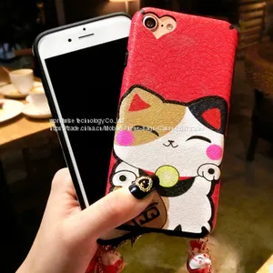 Fortune Cat Cartoon Cell Phone Case Silicone Mobile Phone Cases for IPhone7/7Plus/6/6s/6plus/6splus Phone Back Cover thumbnail-5