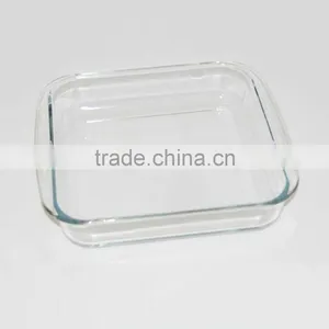 Square High Borosilicate Glass Baking Tray for Microwave thumbnail-4
