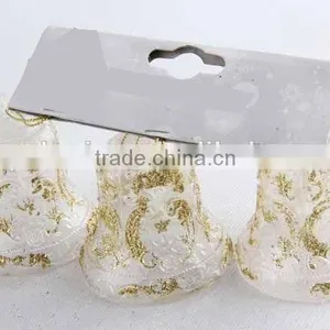 3PC Christmas Decoration Bell Shape Transparent Plastic Christmas Pendant thumbnail-5