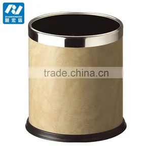 Hotel Room Stainless Steel Silver Waste Bin thumbnail-5