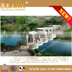 Urban Residential Area Steel Structure Landscape Car Bridge, Compasses Shape Bridge, Inland River Vehicle Bridge(BF08-Y10025) thumbnail-6
