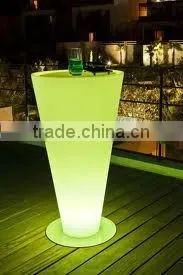 Home Bar Led Table With Glass Top& Ice Bucket YM-LIB501109 thumbnail-1