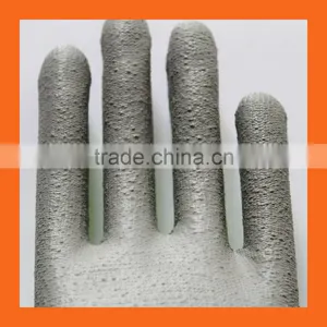 EN 388 4543 Hi VIZ Green UHMWPE Liner PU Coating Cut Resistant Gloves,Cool Breathable Garden Gloves thumbnail-4