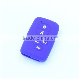 Silicone Car Key Covers, Remote Key Case for Toyota 5 Buttons With A/C Buttons thumbnail-2