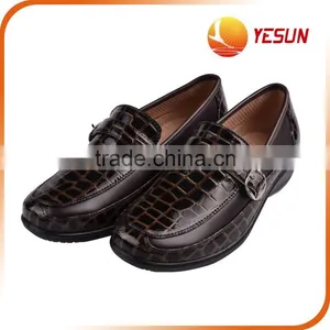 PU Brown Lady Leather Shoes thumbnail-1