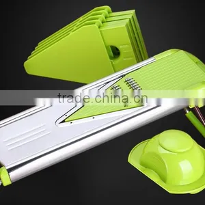 2017 The New Kitchen Stainless Steel V Blade Mandoline Slicer thumbnail-3