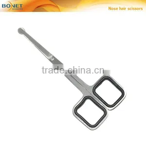 SEM0014 4-3/4'' Stain Polished Blades Square Handle Nose Hair Scissors thumbnail-3