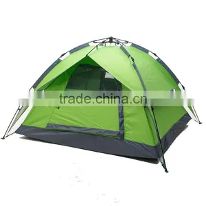 Automatic Style Outdoor Camping Double Layer 3-4 Person Family Water Proof Tent thumbnail-1