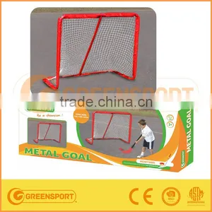 The Big Hockey Goal With Hockey Stick and Ball for Children Playing Outdoor With Ball and Sticks thumbnail-1