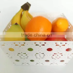2016 New Style Plastic pp Square Fruit Basket With Sunflower thumbnail-5
