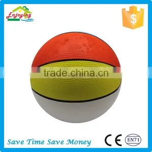 High Quality Enviromental Material Small Mini Kids Toys Rubber Pvc Basketball for Sale thumbnail-3