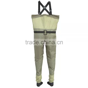 High Quality Waterproof Chest Fishing Wader Breathable Wader With Neoprene Sock thumbnail-2