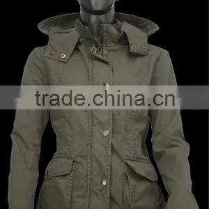 Russia Style Women Washed Jacket Spring Coat thumbnail-1