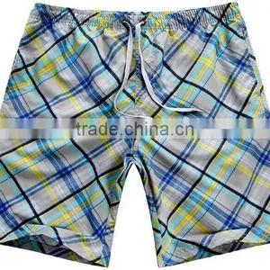 Light Color Lattice Man's Swimwear Beachwear for Men thumbnail-1