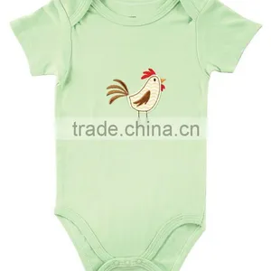 Unisex Applique Bee Summer Wear Short Sleeve Wholesale Pattern Custom Made Infant Cotton Baby Romper thumbnail-4