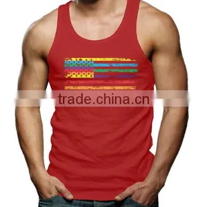 China 100 Cotton Stringer Tank Top Custom,mens Tank Top Fitness thumbnail-6