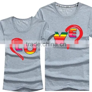 Wholesale Design 100% Cotton Couple Shirts For Lovers thumbnail-5