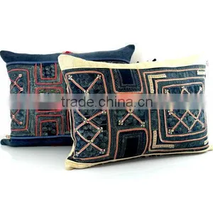 Hmong Cushion - Vintage Hmong Batik Cushion, Pillow Case, Cushion Cover thumbnail-6