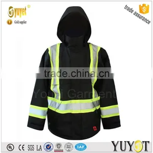 3M FR Reflective Tape Black 6 OZ Nomex Workwear With Hood thumbnail-1