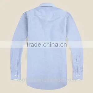 Classic 100% Cotton Oxford Long Sleeve With Button Down Collar Workwear Shirt for Men thumbnail-2