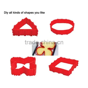 4 Pcs/set DIY Silicone Cake Baking Square Rectangular Round Shape Mold Magic Bakeware Bake Cake Snakes Molud Pastry Tools thumbnail-3