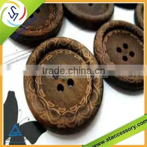 Fancy Coat Wooden Buttons thumbnail-6