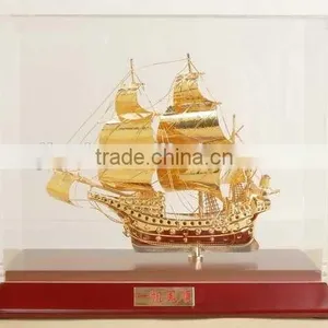 Luxury Shinning Sailing Boat , Ship Model For Home Decoration JC-03 thumbnail-1