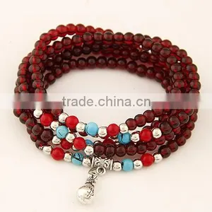 2017 Hot Sell Wholesale Fashion Jewelry Imitation of Garnet Bracelet thumbnail-3