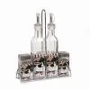Glass Oil Bottles With Sliver Wire Racks thumbnail-2