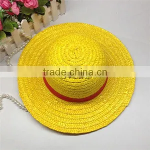 (Cheap) One Piece Cosplay Hat Luffy Straw Hat Wholesale One Piece Cosplay Costume Accessory thumbnail-1