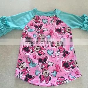 2017boy Removing Clothes of Girl Image Wholesale Icing Cute Animals Printed Shirt Children Ruffle Shirts Toddler thumbnail-3