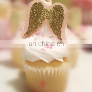 Angel Wings Cupcake Topper Bridal Shower Birthday Party Cupcake Toppers thumbnail-1