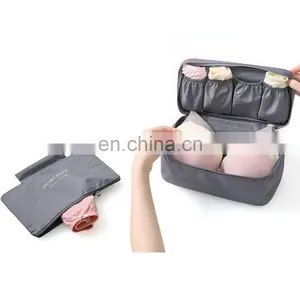 Pink Color Nylon Waterproof Travel Underpants Storage Bag thumbnail-2