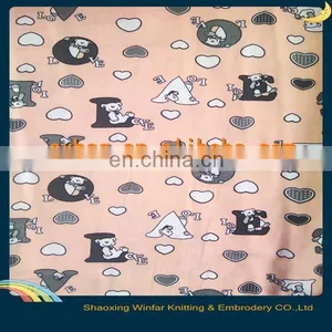 Shaoxing Winfar Spandex Single Jersey Knitting 30S Cartoon Print Polyester Fabric thumbnail-1