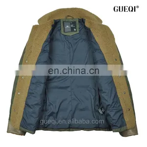 2015 Fur Collar and Placket pu Cuff Softshell Jacket thumbnail-3