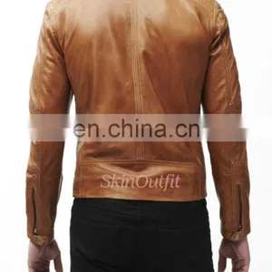 Stylish Mens Genuine Leather Jacket thumbnail-2