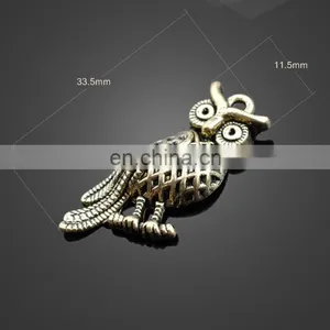 Wholesale Animal Owl Shape Pendant Alloy Pendant Key Chain Accessories thumbnail-1