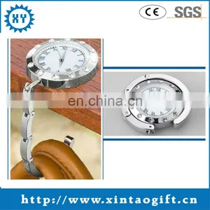 Metal Fashionable Silver Watch Table Top Bag Hanger no Mold Cost thumbnail-1