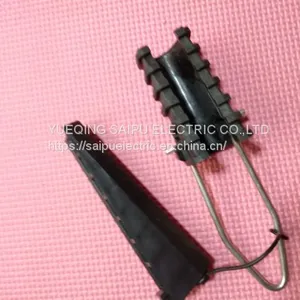 Wire and Cable Plastic Wedge Type Anchor Strain Clamp Tension Clamp Dead End Clamps for 2-4 Wires thumbnail-1