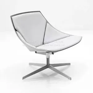 Modern Design Aluminium Legs Fiber Glass Leisure Living Room Chair thumbnail-1