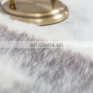 NAturelife Non-slip Bedside Bed Mats Table Grey Faux Arctic Wolf Rugs With Logo thumbnail-5